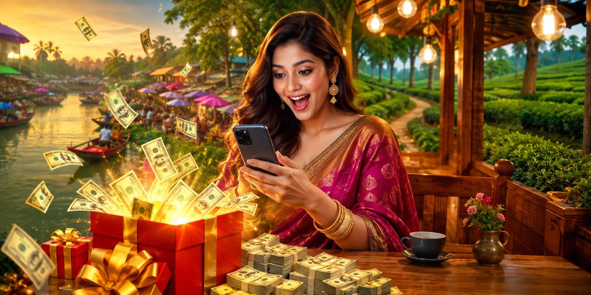 বরিশালে মোবাইল ক্যাসিনো চা বাগান পরিবেশ